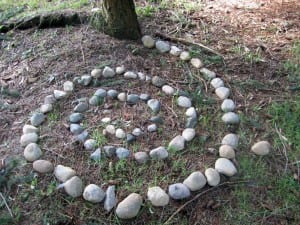 small rock spiral